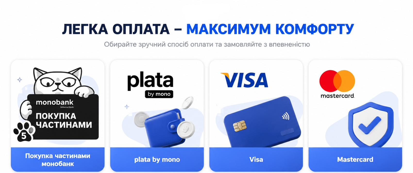 Способи оплати